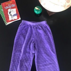 Patsy Aiken Dotted Velour Pants ruffled bottom 10